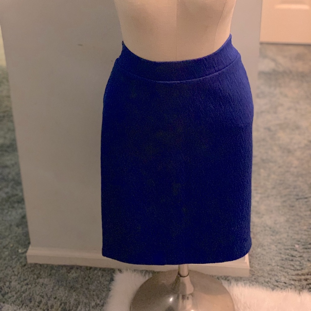 Blue pattern skirt